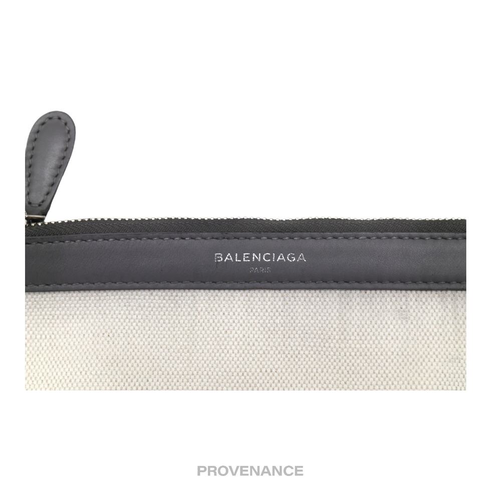 🔴 Balenciaga Zip Pouch Wallet - Canvas Gray - Picture 6 of 7